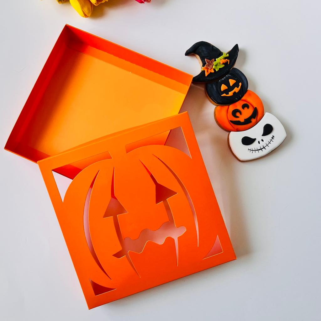 21x21x4 Pencereli Karton Kutu-Halloween — ürün görseli